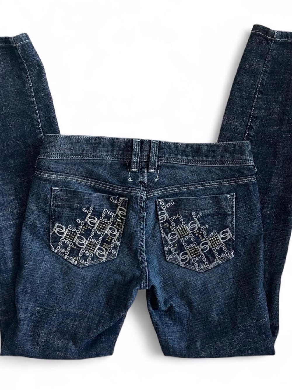 Dark Blue Embroidered BEBE Back-Pocket Women’s Jeans